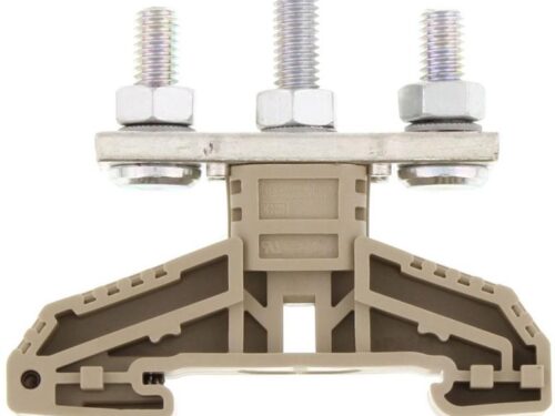 Borne de raccordement à goujon - HSK 125A - 35 mm² - 67 x 16 x 61,5 mm｜Contaclip