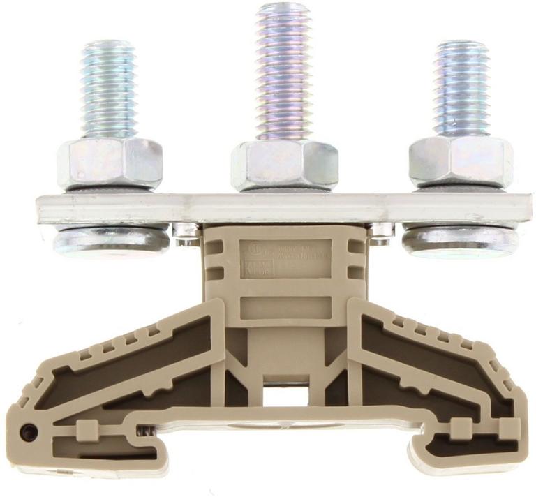 Borne de raccordement à goujon - HSK 150A - 50 mm² - 120 x 21 x 71,5 mm｜Contaclip
