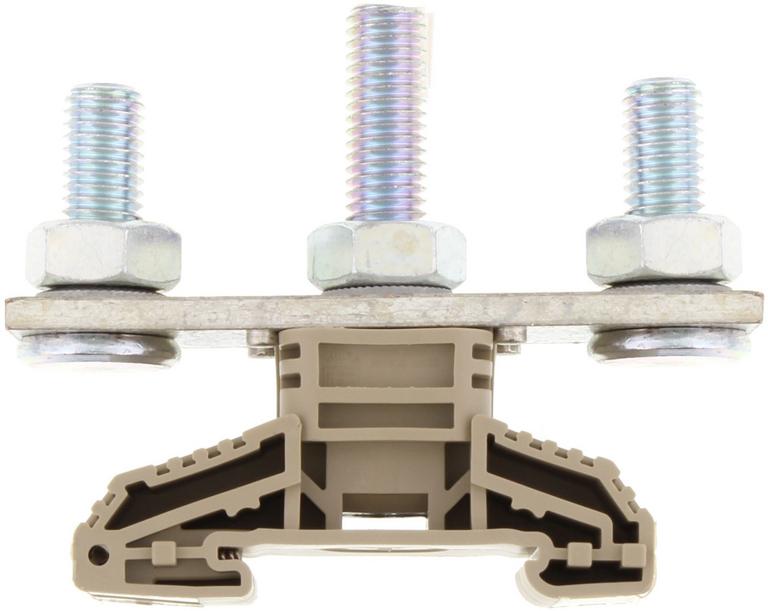 Borne de raccordement à goujon - HSK 269A 120 mm² - 156 x 32 x 78,5 mm｜Contaclip