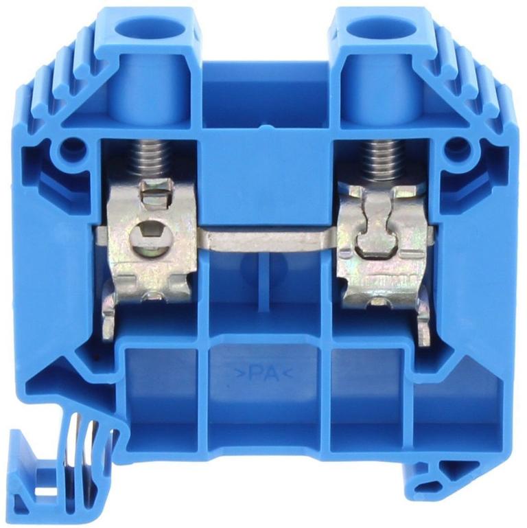 Borne de raccordement vissée - 16 mm² - Bleu｜Contaclip