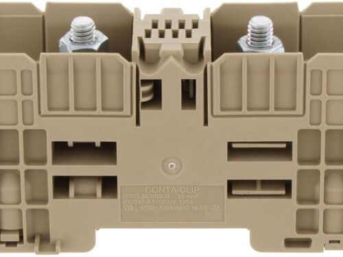 Borne de raccordement - HSKG 125A - 35mm² - 131 x 27 x 60 mm｜Contaclip
