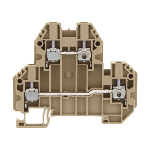 Bornes de raccordement vissées - Section 4 mm2 - Beige