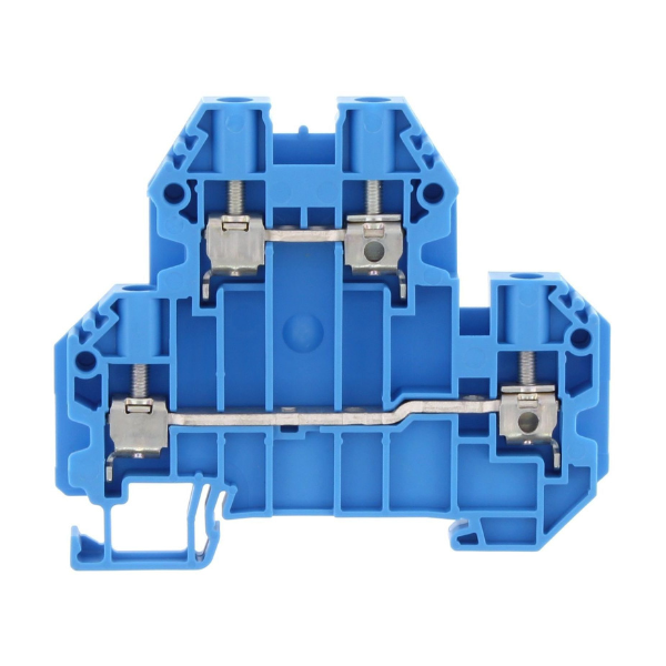 Bornes de raccordement vissées - Section 4 mm2 - Bleu