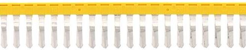 Connecteur transversal isolé jaune - 30 pôles - 4 mm² pour borne à vis｜Contaclip