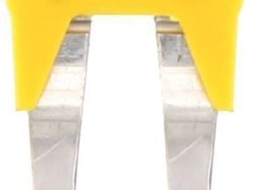 Connecteur transversal isolé jaune - 2 pôles - 6 mm² pour borne à vis｜Contaclip