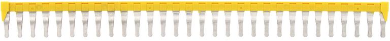 C17230.8 Connecteur transversal isolé jaune - 30 pôles - 6 mm² pour borne à vis|Contaclip