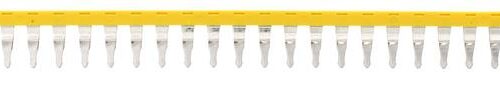 Connecteur transversal isolé jaune - 30 pôles - 10 mm² pour borne à vis｜Contaclip