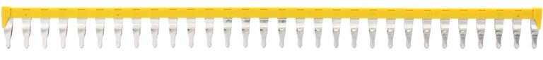 C17240.8 Connecteur transversal isolé jaune - 30 pôles - 10 mm² pour borne à vis|Contaclip