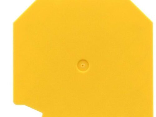 Flasque pour borne de raccordement vissée 16 mm² - Jaune｜Contaclip