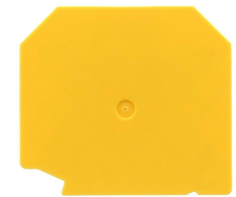 Flasque pour borne de raccordement vissée 16 mm² - Jaune｜Contaclip