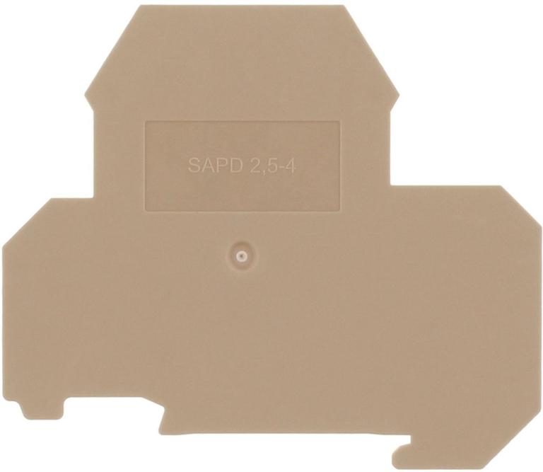 Flasque pour borne de raccordement vissée - 2 étages - Beige｜Contaclip