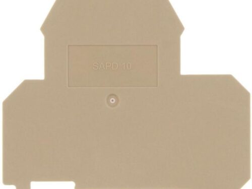 Flasque pour borne de raccordement vissée - 2 étages 10 mm² - Beige｜Contaclip