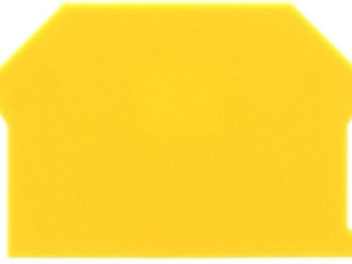 Flasque pour borne de raccordement vissée - Jaune｜Contaclip