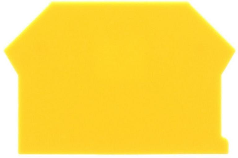 Flasque pour borne de raccordement vissée - Jaune｜Contaclip