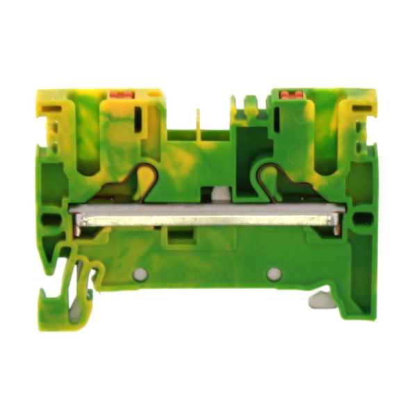 Bornes de raccordement push in - Section 2.5 mm2 (2pts) - Vert Jaune