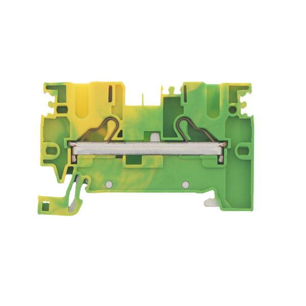 Bornes de raccordement push in - Section 4 mm2 (2pts) - Vert Jaune