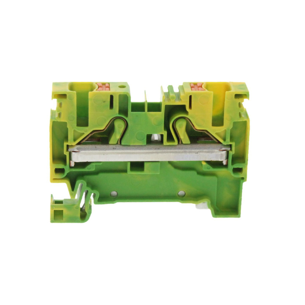 Bornes de raccordement push in - Section 6 mm2 (2pts) - Vert Jaune