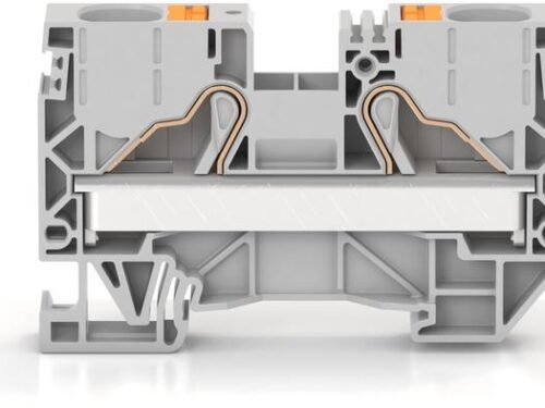 Borne de raccordement push-in - 16 à 20 mm² - Gris｜Contaclip