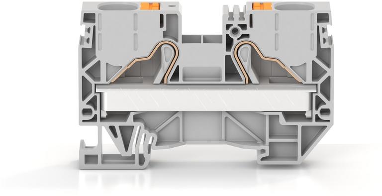 Borne de raccordement push-in - 16 à 20 mm² - Gris｜Contaclip