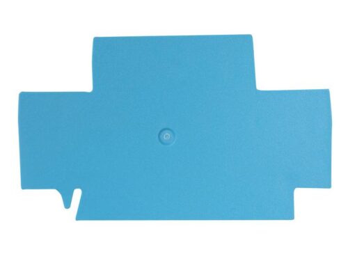 Flasque - Pour borne de raccordement push-in 2 étages - 2.5 à 4 mm² - Bleu｜Contaclip
