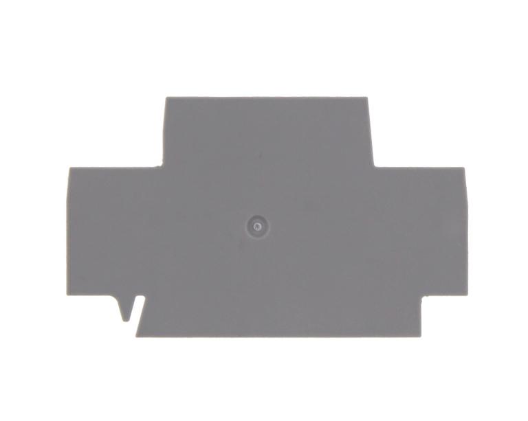 Flasque - Pour borne de raccordement push-in 2 étages - 2.5 à 4 mm² - Gris｜Contaclip