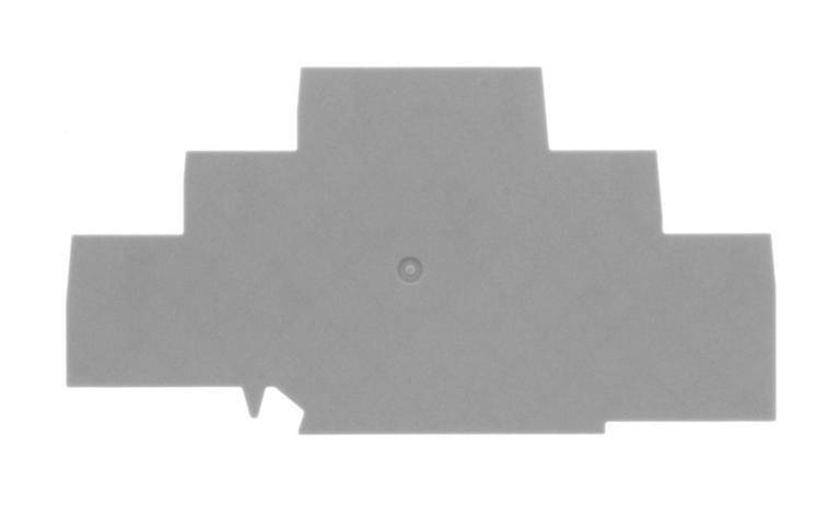 Flasque - Pour borne de raccordement push-in 3 étages - 2.5 à 4 mm² - Gris｜Contaclip