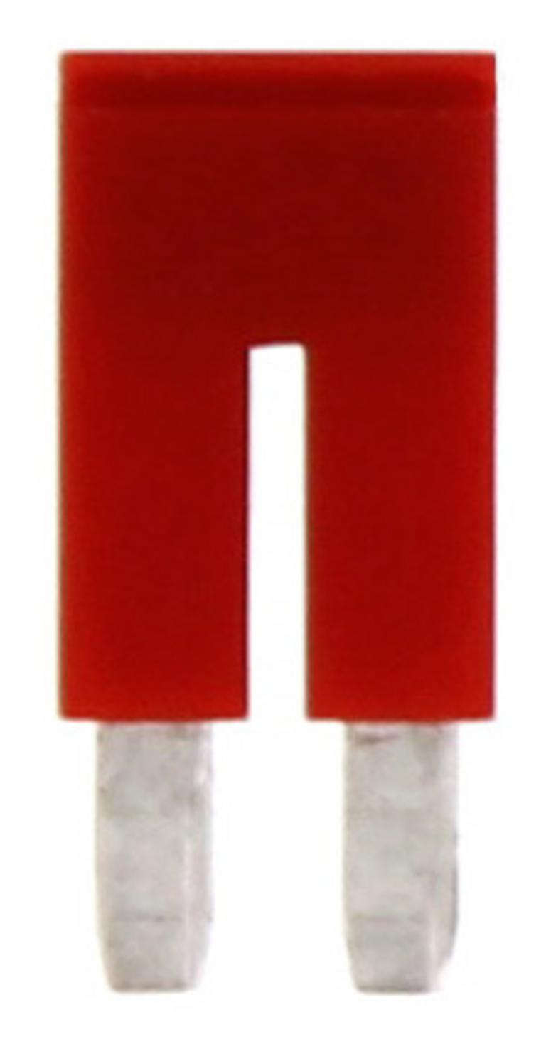 Connecteur transversal isolé rouge - 2 pôles - 2.5 mm² pour borne Push-in｜Contaclip