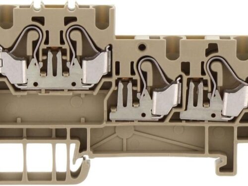 Borne capteur intitiateur beige - 2.5 mm²｜Contaclip