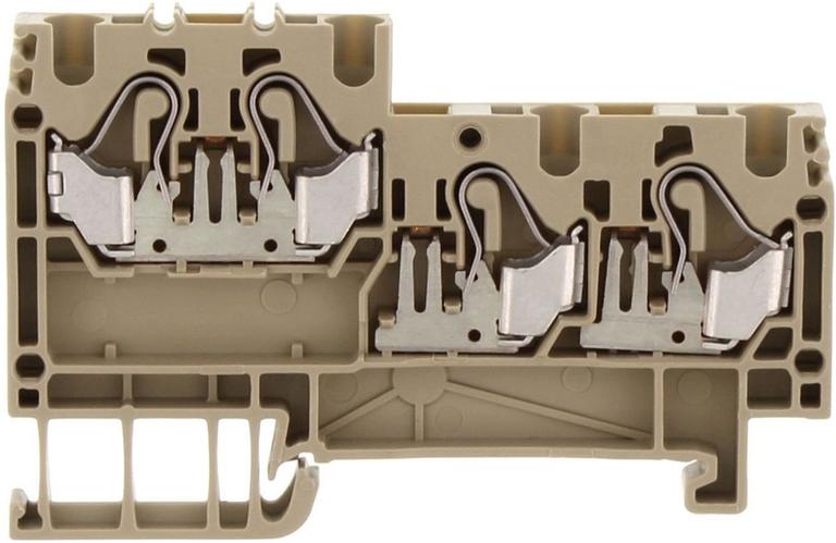 Borne capteur intitiateur beige - 2.5 mm²｜Contaclip