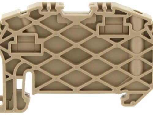 Butée de borne rail DIN - ZES 35 - Beige｜Contaclip