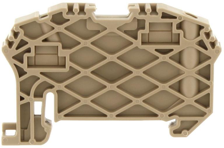 Butée de borne rail DIN - ZES 35 - Beige｜Contaclip