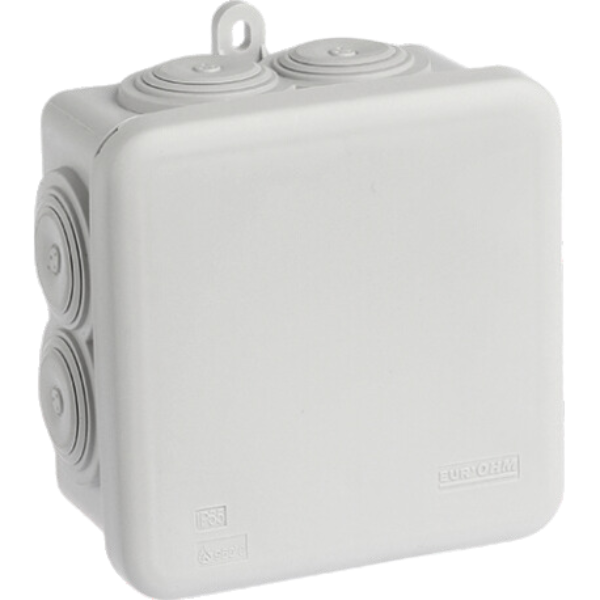 Boîtes de dérivation étanches - 80 x 80 mm - 7 entrées (x 50)｜Eurhom