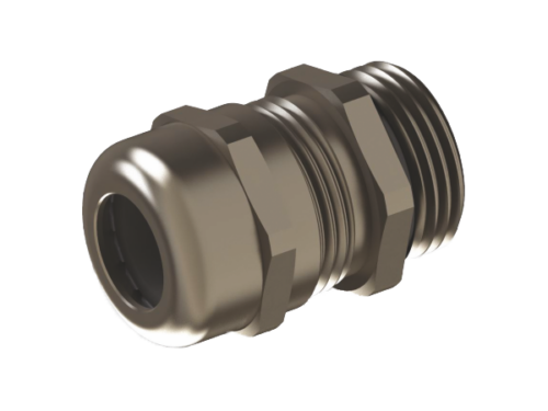 Presse-étoupe ISO laiton nickelé sans contre-écrous - M12 x 1.5mm - 3 à 6.5mm