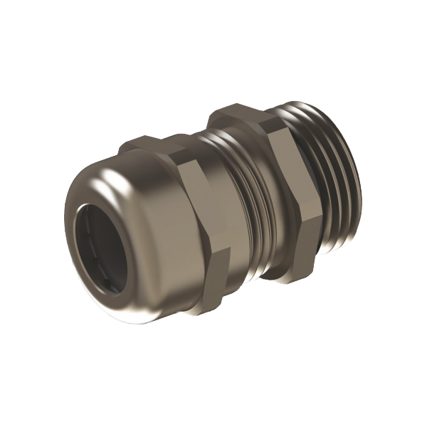 Presse-étoupe ISO laiton nickelé sans contre-écrous - M12 x 1.5mm - 3 à 6.5mm