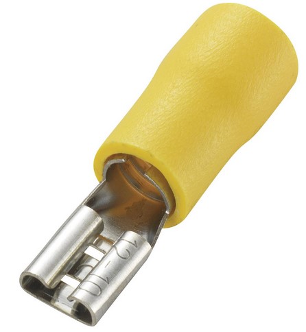 Clips femelles pré-isolés - 4 à 6mm - 4.8mm