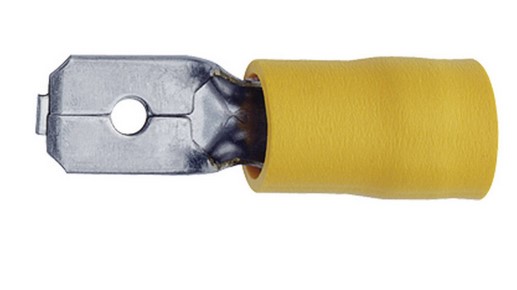 Languettes mâles pré-isolées 2.5 à 6mm - 4.8mm