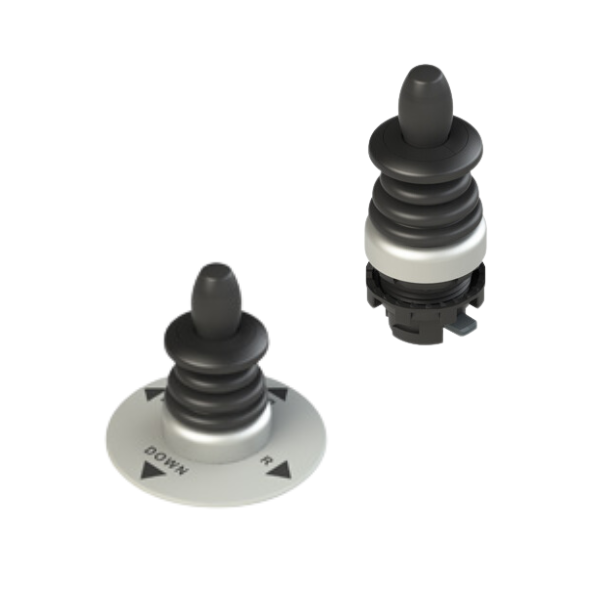 Joystick ligne EROUND - Avec verrouillage à impulsion - Pizzato