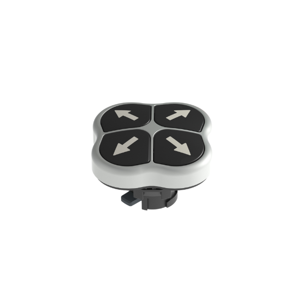 Bouton poussoir quadruple - 4 flèches - Pizzato