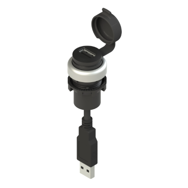 Prise USB 2.0 série EROUND - Type A femelle - Pizzato