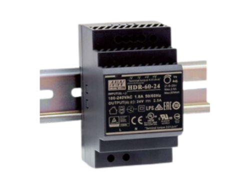 Alimentation stabilisée série HDR - 60W - 24 VDC - Mean Well