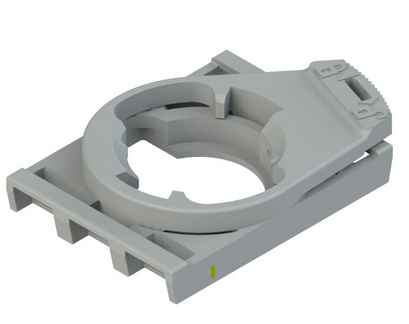 Adaptateur de fixation à 3 emplacements pour bloc de contact E2 CP et bloc à LED E2 LP