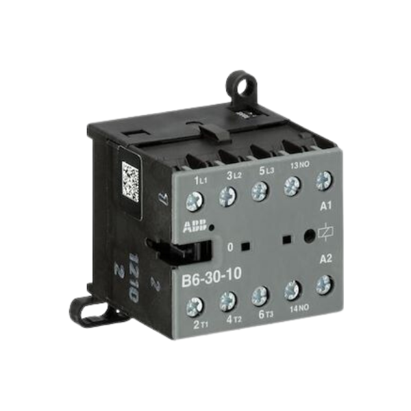 Mini contacteur tri-polaire B6 4kW - 1NO - Tension 24 VAC