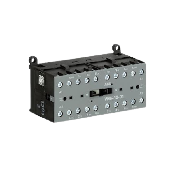 Mini contacteur inverseur tri-polaire B6 4kW - 1NC - Tension 24 VAC