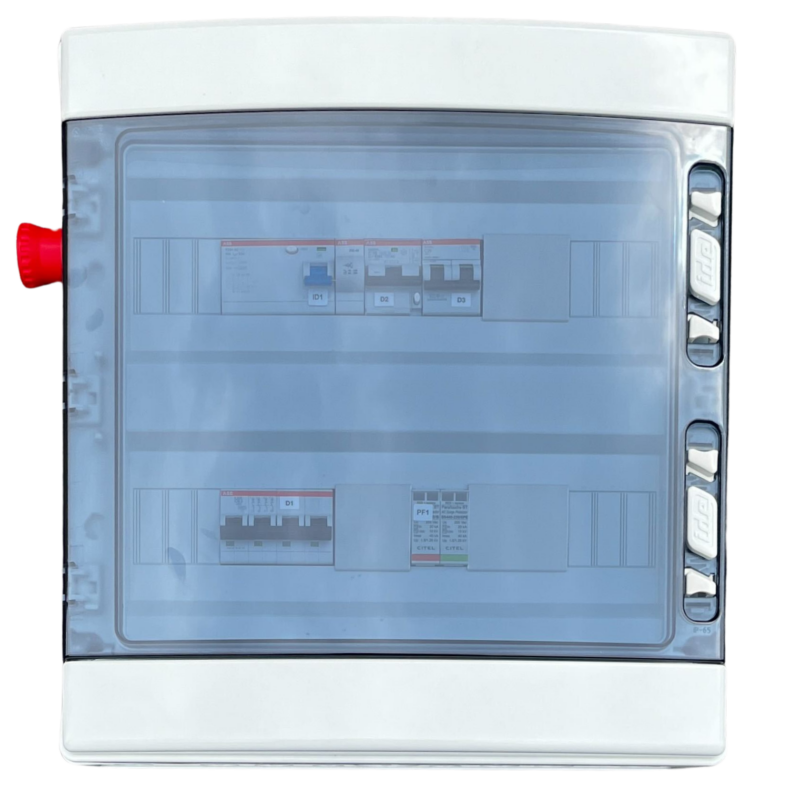 Coffret AC 36kW 1 onduleur - Report MX et arrêt d'urgence