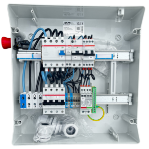 Coffret AC 36kW 1 ond - Report MX et arrêt d'urgence｜TECHNIDEAL