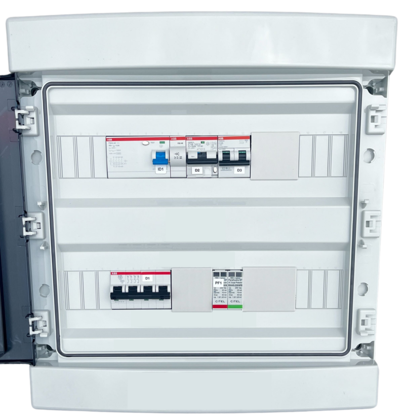 Coffret AC 36kW 1 ond - Report MX et arrêt d'urgence｜TECHNIDEAL