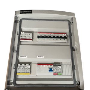 COFACDC-9KW OUVERT Coffret AC / DC 9kW avec parafoudre pour onds classiques|TECHNIDEAL