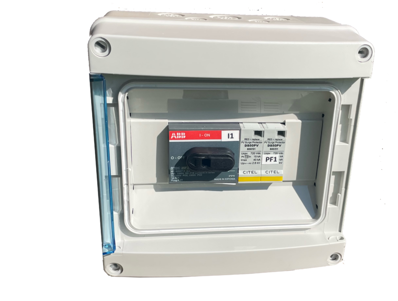 Coffret DC 600VDC 3kW avec parafoudre pour onds centralisés｜TECHNIDEAL
