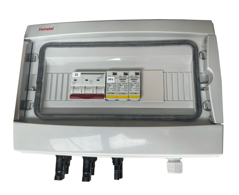 Coffret DC 9kW 1000VDC avec parafoudre pour onds centralisés｜TECHNIDEAL