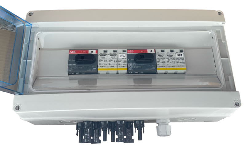 Coffret DC 9kW 2T 1000VDC avec parafoudre pour onds centralisés｜TECHNIDEAL